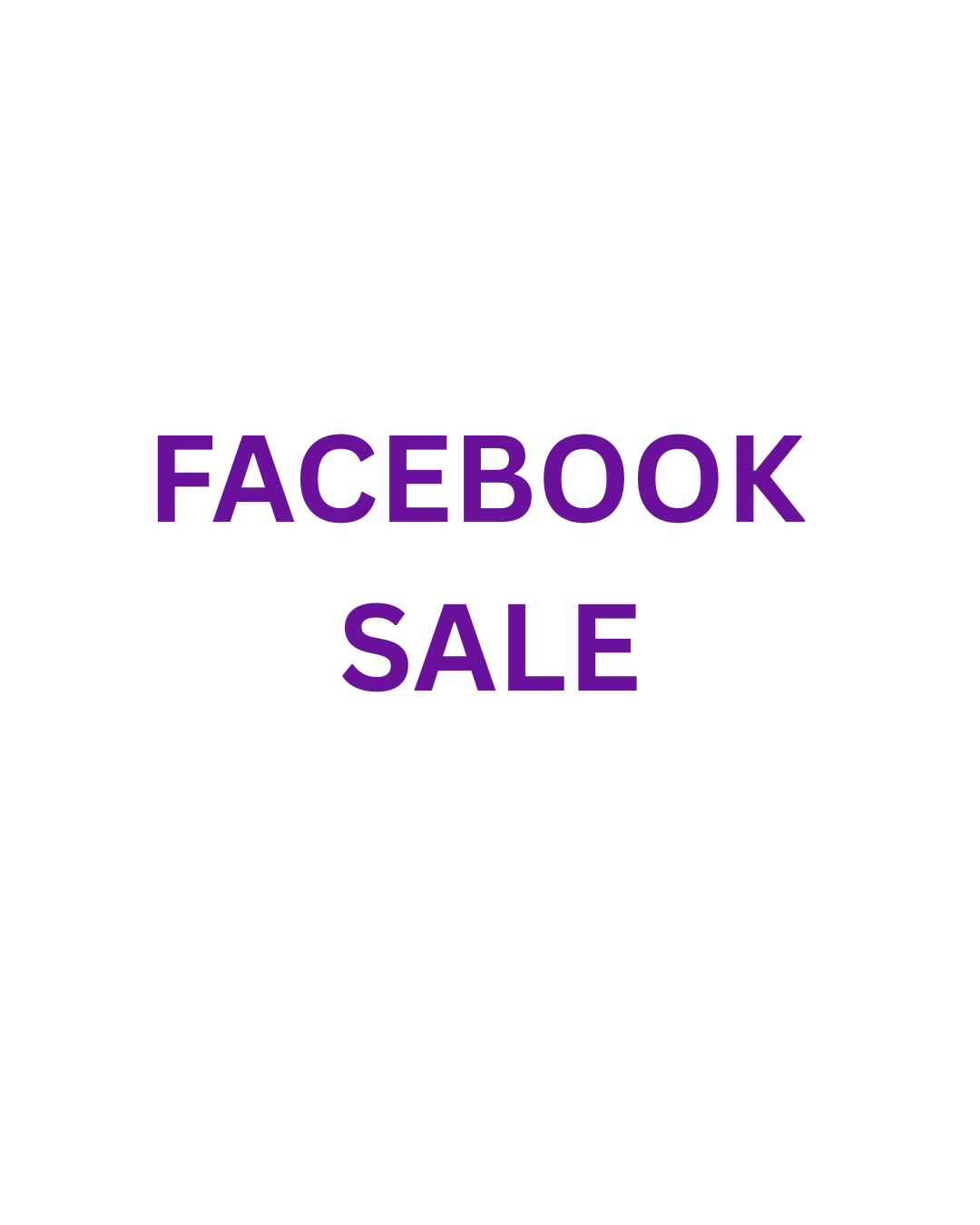 Facebook sale wig